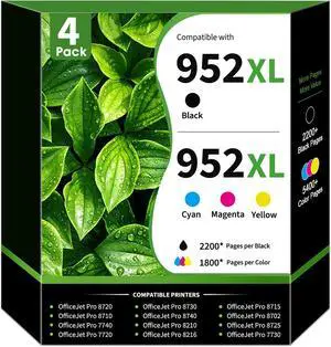 952XL 952 Ink Cartridges Replacement for HP 952XL Ink Cartridge Combo Pack 952XL 952 Ink Cartridges Replacement for HP 952XL Ink Cartridge Combo Pack