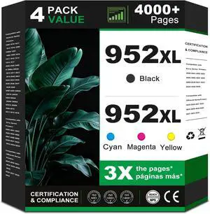 952 XL Ink Cartridge Compatible Replacement for Hp 952XL Ink Cartridge Combo Pack hp952 hp952xl for OfficeJet 8710 7740 8715 8720 8210 8710 8702 8725 8702 8740 Black Cyan Magenta Yellow C77 New Chip 952 XL Ink Cartridge Compatible Replacement for Hp 952XL Ink Cartridge Combo Pack hp952 hp952xl for OfficeJet 8710 7740 8715 8720 8210 8710 8702 8725 8702 8740 Black Cyan Magenta Yellow C77 New Chip