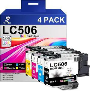 Miss Deer LC506 Ink Cartridges Compatible for Brother MFC-J4355DW/J4555DW Miss Deer LC506 Ink Cartridges Compatible for Brother MFC-J4355DW/J4555DW