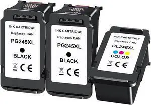 245XL Ink Cartridge Replacement for Canon 245XL 246XL Combo Pack High Capacity for Canon Ink 245 and 246, Work with Pixma MX490 MX492 MG2522 TR4520 MG3022 MG2520 TS3100 TS3122 TS3300 (2-Black,1-Color) 245XL Ink Cartridge Replacement for Canon 245XL 246XL Combo Pack High Capacity for Canon Ink 245 and 246, Work with Pixma MX490 MX492 MG2522 TR4520 MG3022 MG2520 TS3100 TS3122 TS3300 (2-Black,1-Color)