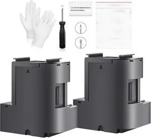 2 Packs Waste Ink Pad Replacement with Reset Software Replacement for ET-2850 ET-2760 ET-2750 ET-2700 ET2850 ET2760 2850 Printer, Maintenance Box with Zeroing Software 2 Packs Waste Ink Pad Replacement with Reset Software Replacement for ET-2850 ET-2760 ET-2750 ET-2700 ET2850 ET2760 2850 Printer, Maintenance Box with Zeroing Software