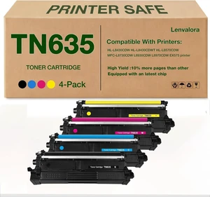 TN635 TN-635 Toner Cartridge Replacement for Brother TN635XL TN635 Toner Work for HL-L8430CDW HL-L8430CDWT HL-L8570CDW MFC-L8730CDW MFC-L8930CDW MFC-L8970CDW MFC-EX575 EX575 Toner Printers TN635 TN-635 Toner Cartridge Replacement for Brother TN635XL TN635 Toner Work for HL-L8430CDW HL-L8430CDWT HL-L8570CDW MFC-L8730CDW MFC-L8930CDW MFC-L8970CDW MFC-EX575 EX575 Toner Printers