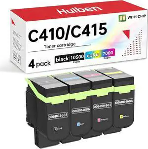 Compatible with Xerox C410 C415 Toner Cartridge High Capacity, 4 Pack Compatible with Xerox C410 C415 Toner Cartridge High Capacity, 4 Pack