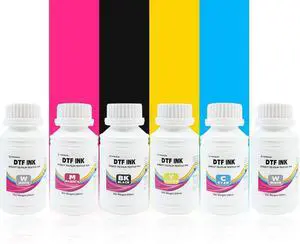 DTF Ink 250ml x 6 Combo Pack, for PET Film, DTF Ink Refill, for L1800 R1390 L805 XP15000 I3200 4720 XP600 TX800 Compatible with DTF Printers (1C+1M+1Y+1K+2W) DTF Ink 250ml x 6 Combo Pack, for PET Film, DTF Ink Refill, for L1800 R1390 L805 XP15000 I3200 4720 XP600 TX800 Compatible with DTF Printers (1C+1M+1Y+1K+2W)
