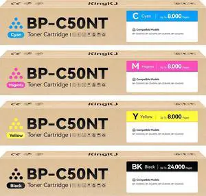BPC50NT BP-C50NT Toner Cartridge Set 4-Pack Replacement for Sharp BP-C50NT-BA BP-C50NT-MA BP-C50NT-YA BP-C50NT-CA Compatible with Sharp BP-C535WD BP-C545PW BP-C535WR BP-C545WD Printer Ink Black Color BPC50NT BP-C50NT Toner Cartridge Set 4-Pack Replacement for Sharp BP-C50NT-BA BP-C50NT-MA BP-C50NT-YA BP-C50NT-CA Compatible with Sharp BP-C535WD BP-C545PW BP-C535WR BP-C545WD Printer Ink Black Color