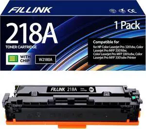 218A Black Toner Cartridges Compatible for HP 218A 218X W2180A Use with hp Color LaserJet Pro MFP 3301CDW 3301FDW 3301SDW Pro 3201dw Series Printer Ink W2180A W2180X High Yield - 1Pack 218A Black Toner Cartridges Compatible for HP 218A 218X W2180A Use with hp Color LaserJet Pro MFP 3301CDW 3301FDW 3301SDW Pro 3201dw Series Printer Ink W2180A W2180X High Yield - 1Pack