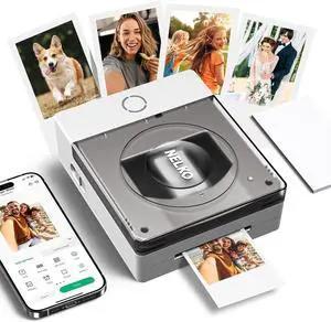 Nelko Photo Printer, 2x3 Portable PP02 Inkjet Printer for Sticker, Magnetic, Water Transfer & Heat Transfer Paper, Bluetooth Compatible with iOS & Android, App Editing, Ivory Nelko Photo Printer, 2x3 Portable PP02 Inkjet Printer for Sticker, Magnetic, Water Transfer & Heat Transfer Paper, Bluetooth Compatible with iOS & Android, App Editing, Ivory