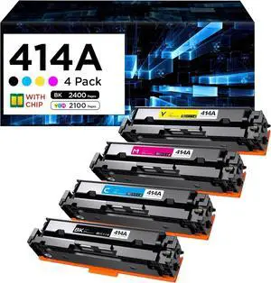 414A Toner Cartridges with Chip Replacement for HP Pro MFP M454dw M479fdw 414A Toner Cartridges with Chip Replacement for HP Pro MFP M454dw M479fdw