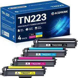 TN223 TN-223BK/C/M/Y Toner Cartridge Compatible TN-223 TN 223 Replacement for Brother TN223BK/C/M/Y TN2234PK HL-L3270CDW MFC-L3770CDW HL-L3290CDW (1Black/1Cyan/ 1Magenta/1Yellow) TN223 TN-223BK/C/M/Y Toner Cartridge Compatible TN-223 TN 223 Replacement for Brother TN223BK/C/M/Y TN2234PK HL-L3270CDW MFC-L3770CDW HL-L3290CDW (1Black/1Cyan/ 1Magenta/1Yellow)