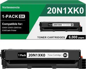 20N1XK0 Toner Cartridges (6,000 Pages) with Chip Compatible for Lexmark CS431 CX431 CS431dw, CX431adw Printer, 1 Pack,Black 20N1XK0 Toner Cartridges (6,000 Pages) with Chip Compatible for Lexmark CS431 CX431 CS431dw, CX431adw Printer, 1 Pack,Black
