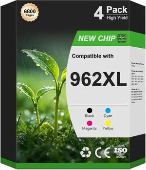 962XL 962 Ink Cartridges Combo Pack Office Jet Pro 9015e 9010 Compatible for HP 962XL 962 XL HP962 HP962XL HP962xl/962 Ink Cartridges with 9015e 9010 9020 9025e 9025 9018e 9018 Printer Ink 4-Pack BCMY 962XL 962 Ink Cartridges Combo Pack Office Jet Pro 9015e 9010 Compatible for HP 962XL 962 XL HP962 HP962XL HP962xl/962 Ink Cartridges with 9015e 9010 9020 9025e 9025 9018e 9018 Printer Ink 4-Pack BCMY