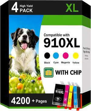 910XL 910 8020 Ink Cartridges Black and Color Combo Pack Replacement for HP Printer 910XL/910 Multipack for OfficeJet Pro 8020 8010 8035 8025 8015 8022 8028 8018 8030 Printers 910XL 910 8020 Ink Cartridges Black and Color Combo Pack Replacement for HP Printer 910XL/910 Multipack for OfficeJet Pro 8020 8010 8035 8025 8015 8022 8028 8018 8030 Printers