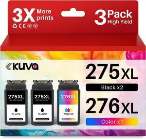 Kuva 275xl 276xl Compatible Ink Cartridge Replacement for Canon Ink 275 276 XL PGI275 CLI276 PG-275 CL-276 XL Work with Pixma TS3522 TR4720 TS3520 TS3500 TR4700 Printer (2-Black,1-Color,3-Pack) Kuva 275xl 276xl Compatible Ink Cartridge Replacement for Canon Ink 275 276 XL PGI275 CLI276 PG-275 CL-276 XL Work with Pixma TS3522 TR4720 TS3520 TS3500 TR4700 Printer (2-Black,1-Color,3-Pack)