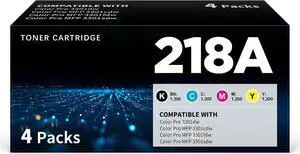 218A Toner Cartridges 4 Packs With Chip 218A Toner Cartridges 4 Packs With Chip