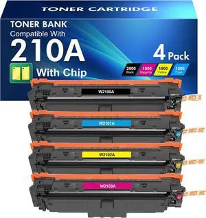 210A Toner Cartridges 4 Pack 210X 210 MFP 4301fdw 4201dn 210A Toner Cartridges 4 Pack 210X 210 MFP 4301fdw 4201dn