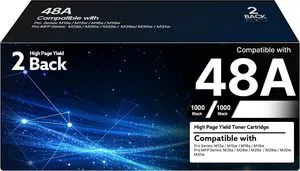 48A Toner Replacement for HP 48A Toner Cartridge Black CF248A Compatible with Pro M15a M15w M16w M16a M28w M28a M29w M29a M30w M31w Printer (2 Pack, Black) 48A Toner Replacement for HP 48A Toner Cartridge Black CF248A Compatible with Pro M15a M15w M16w M16a M28w M28a M29w M29a M30w M31w Printer (2 Pack, Black)