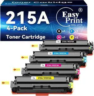 Compatible 215A Toner Cartridges Replacement for HP 215A Toner Cartridges 4 Pack use with Color LaserJet Pro MFP M182nw M183fdw M183fw M155dw M155nw Printer (4 Pack) Compatible 215A Toner Cartridges Replacement for HP 215A Toner Cartridges 4 Pack use with Color LaserJet Pro MFP M182nw M183fdw M183fw M155dw M155nw Printer (4 Pack)