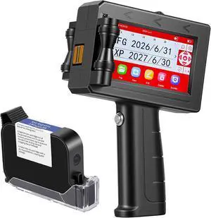 TIJ790 Handheld Inkjet Printer, Portable Handheld Inkjet Printer with 42ml Quick Drying Ink Cartridge Handheld Inkjet Printer Gun, Suitable for Date/Batch/QR Code/Barcode/Image Handheld Printers, TIJ790 Handheld Inkjet Printer, Portable Handheld Inkjet Printer with 42ml Quick Drying Ink Cartridge Handheld Inkjet Printer Gun, Suitable for Date/Batch/QR Code/Barcode/Image Handheld Printers,