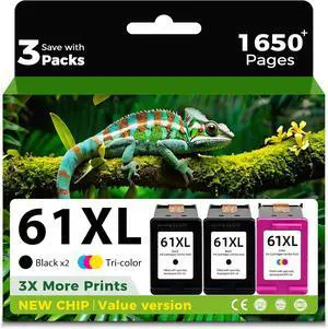 Skyink 61XL Remanufactured Ink Cartridge Replacement for HP 61 Ink 61XL Combo Pack (2 Balck and 1 Color) for Envy 4500 5530 4502 4501 5535 OfficeJet 4630 4635 DeskJet 2540 1000 1010 1510 Printers Skyink 61XL Remanufactured Ink Cartridge Replacement for HP 61 Ink 61XL Combo Pack (2 Balck and 1 Color) for Envy 4500 5530 4502 4501 5535 OfficeJet 4630 4635 DeskJet 2540 1000 1010 1510 Printers