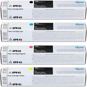 GPR61 GPR-61 High Yield Toner Cartridges GPR 61 GPR-61 Black Cyan Magenta Yellow Replacement for Canon GPR-61 Toner for use in ImageRUNNER Advance DX C5840i C5860i C5870i Printer GPR61 GPR-61 High Yield Toner Cartridges GPR 61 GPR-61 Black Cyan Magenta Yellow Replacement for Canon GPR-61 Toner for use in ImageRUNNER Advance DX C5840i C5860i C5870i Printer