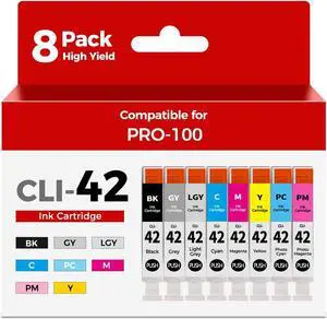 CLI-42 Ink Cartridges Pro-100 Pro-100S Ink Compatible for Canon CLI42 Ink CLI-42 Ink Cartridges Pro-100 Pro-100S Ink Compatible for Canon CLI42 Ink