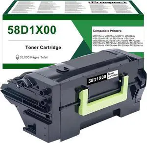 58D1X00 Toner Cartridge Remanufactured Repalcement for Lexmark 58D1X00 Toner for Lexmark MS725 MS821 MS822 MS823 MS824 MS825 MS826 MX721 MX722 MX725 MX822 MX824 MX826 (35,000 Pages, 1 Black) 58D1X00 Toner Cartridge Remanufactured Repalcement for Lexmark 58D1X00 Toner for Lexmark MS725 MS821 MS822 MS823 MS824 MS825 MS826 MX721 MX722 MX725 MX822 MX824 MX826 (35,000 Pages, 1 Black)