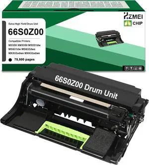 66S0Z00 Imaging Unit 66S0ZA0 Replacement for Lexmark 66S0Z00 Black Drum Cartridge Compatible with Lexmark M3350 XM3350 MS531dw MS631dw MS632dwe MX532adwe MX632adwe Printer 66S0Z00 Imaging Unit 66S0ZA0 Replacement for Lexmark 66S0Z00 Black Drum Cartridge Compatible with Lexmark M3350 XM3350 MS531dw MS631dw MS632dwe MX532adwe MX632adwe Printer