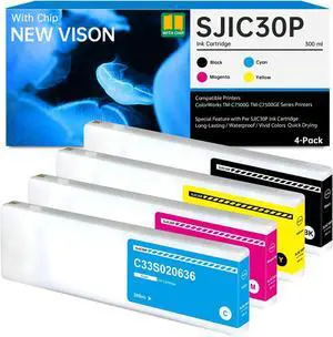 SJIC30P Ink Cartridge with New Chip Remanufactured TM-C7500G TM-C7500GE Ink SJIC30P Ink Cartridge with New Chip Remanufactured TM-C7500G TM-C7500GE Ink