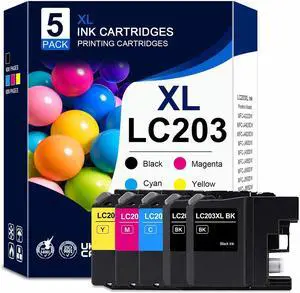 LC203 XL Ink Cartridges High Yield Replacement for Brother LC203 LC201 Ink LC203 XL Ink Cartridges High Yield Replacement for Brother LC203 LC201 Ink