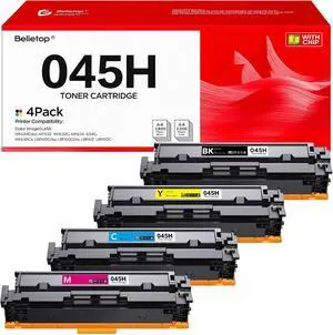 045H Toner Cartridge 4 Pack High Yield Replacement for Canon CRG-045H 045 H 045H Toner Cartridge 4 Pack High Yield Replacement for Canon CRG-045H 045 H