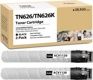 TN-626 TN626 TN626K Toner Cartridge Replacement for Konica Minolta TN-626K TN626K ACV1130 Toner Works with Bizhub C450i Bizhub C550i Bizhub C650i Printers, 2 Pack TN626 Black Toner Cartridges TN-626 TN626 TN626K Toner Cartridge Replacement for Konica Minolta TN-626K TN626K ACV1130 Toner Works with Bizhub C450i Bizhub C550i Bizhub C650i Printers, 2 Pack TN626 Black Toner Cartridges