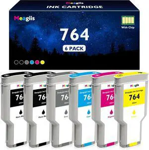 764 Ink Cartridges 300ML with Chip High Capacity Replacement for HP 764 Ink Cartridges 300ML with Chip High Capacity Replacement for HP