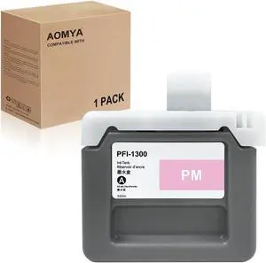 Aomya 330ML PFI-1300 Ink Cartrigde PFI1300PM Compatible with Canon PFI-1300 Ink Tank for imagePROGRAF PRO-2000 PRO-2100 PRO-4000S PRO-4100 PRO-6000S PRO-6100 Printer (Photo Magenta,0816C001AA) Aomya 330ML PFI-1300 Ink Cartrigde PFI1300PM Compatible with Canon PFI-1300 Ink Tank for imagePROGRAF PRO-2000 PRO-2100 PRO-4000S PRO-4100 PRO-6000S PRO-6100 Printer (Photo Magenta,0816C001AA)