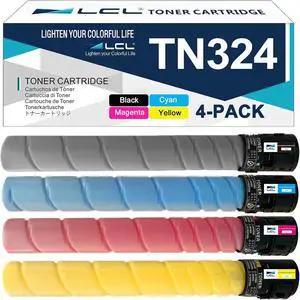 LCL Compatible Toner Cartridge Replacement for Konica Minolta TN324 TN-324K TN324K TN324C TN324M TN324Y A8DA130 A8DA430 A8DA330 A8DA230 High Yield BizHub C258 C308 C368 (4-Pack KCMY) LCL Compatible Toner Cartridge Replacement for Konica Minolta TN324 TN-324K TN324K TN324C TN324M TN324Y A8DA130 A8DA430 A8DA330 A8DA230 High Yield BizHub C258 C308 C368 (4-Pack KCMY)
