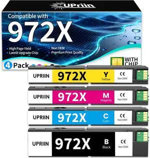 972X Ink Cartridges Replacement for HP 972X for HP Pagewide Pro MFP 477dw 477dn 452dn 577dw 552dn 552dw P55250dw 477 452 552 577 Printer High Yield (4 Pack, Black, Cyan, Yellow, Magenta) 972X Ink Cartridges Replacement for HP 972X for HP Pagewide Pro MFP 477dw 477dn 452dn 577dw 552dn 552dw P55250dw 477 452 552 577 Printer High Yield (4 Pack, Black, Cyan, Yellow, Magenta)