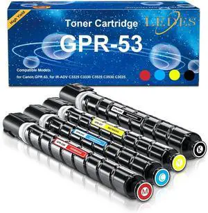LEDES GPR-53 GPR53 Toner Cartridge High Capacity Replacement for Canon GPR53 Toner ImageRunner Advance C3325i C3330i C3525i C3530i C3025i C3725i C3730i C3826i C3830i C3835i Printer (4 Pack) LEDES GPR-53 GPR53 Toner Cartridge High Capacity Replacement for Canon GPR53 Toner ImageRunner Advance C3325i C3330i C3525i C3530i C3025i C3725i C3730i C3826i C3830i C3835i Printer (4 Pack)