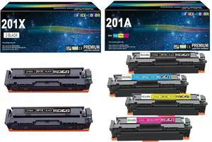 201A 201X Toner Cartridges Works with HP Color LaserJet Pro MFP M277dw M252dw M277n M277c6 M252n M277 Printer (3-Black,1-Cyan,1-Magenta,1-Yellow) 201A 201X Toner Cartridges Works with HP Color LaserJet Pro MFP M277dw M252dw M277n M277c6 M252n M277 Printer (3-Black,1-Cyan,1-Magenta,1-Yellow)