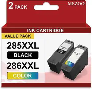 MEZOO PG-285XXL CL-286XXL Ink Cartridge Large Capacity Replacement for Canon PG285 CL286 PG-285XL CL-286XL Ink Cartridges Compatible for Canon TS7720 TS7722 TR7820 Printer Ink (2-Pack) MEZOO PG-285XXL CL-286XXL Ink Cartridge Large Capacity Replacement for Canon PG285 CL286 PG-285XL CL-286XL Ink Cartridges Compatible for Canon TS7720 TS7722 TR7820 Printer Ink (2-Pack)
