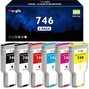746 Ink Cartridges 300ML with Chip High Capacity Replacement for HP 746 Ink Cartridges 300ML with Chip High Capacity Replacement for HP