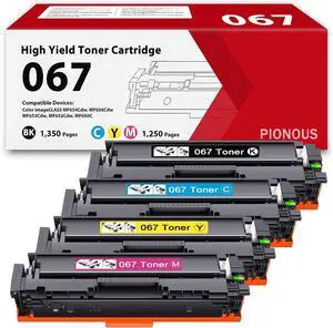 067 Toner Cartridge Set MF650C MF654Cdw MF656Cdw Replacement for Canon 067 067H Compatible with Color imageCLASS MF653Cdw MF652Cdw LBP632Cdw Printer 4 Pack 067 Toner Cartridge Set MF650C MF654Cdw MF656Cdw Replacement for Canon 067 067H Compatible with Color imageCLASS MF653Cdw MF652Cdw LBP632Cdw Printer 4 Pack