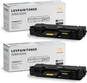 Phaser 3260 WorkCentre 3215 Black High Capacity Toner Cartridge, 2Pack 106R02777 Toner Cartridge Replacement for Xerox WorkCentre 3225 3215 3215NI Phaser 3052 3260 3260DI Printers, (3,500 Pages/Pack) Phaser 3260 WorkCentre 3215 Black High Capacity Toner Cartridge, 2Pack 106R02777 Toner Cartridge Replacement for Xerox WorkCentre 3225 3215 3215NI Phaser 3052 3260 3260DI Printers, (3,500 Pages/Pack)
