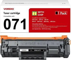 071 Toner Cartridge with CHIP 5645C001, Compatible with Canon 071 Black Toner Cartridge for Canon Imageclass LBP122dw LBP122 LBP120 MF270 MF273dw MF272dw MF275dw (Black,1-Pack) 071 Toner Cartridge with CHIP 5645C001, Compatible with Canon 071 Black Toner Cartridge for Canon Imageclass LBP122dw LBP122 LBP120 MF270 MF273dw MF272dw MF275dw (Black,1-Pack)