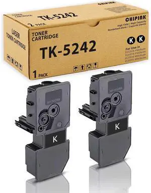 TK-5242 TK-5242K Toner Cartridge Compatible for Kyocera TK-5242K TK-5242 1T02R70US0 for ECOSYS P5026cdn P5026cdw M5526cdn M5526cdw Printers.(Black,2-Pack) TK-5242 TK-5242K Toner Cartridge Compatible for Kyocera TK-5242K TK-5242 1T02R70US0 for ECOSYS P5026cdn P5026cdw M5526cdn M5526cdw Printers.(Black,2-Pack)