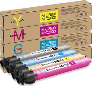 MasaiMara High Capacity IM C2000 IM C2500 IM C2500H IMC 2000 IMC 2500 842307 842310 842309 842308 Compatible Toner Cartridges for Ricoh IMC2000 IMC2500 Printer (Black Cyan Magenta Yellow, 4-Pack) MasaiMara High Capacity IM C2000 IM C2500 IM C2500H IMC 2000 IMC 2500 842307 842310 842309 842308 Compatible Toner Cartridges for Ricoh IMC2000 IMC2500 Printer (Black Cyan Magenta Yellow, 4-Pack)
