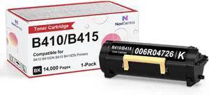 B410 B415 Toner Cartridge 006R04726 006R04725 Black 14,000 Pages 1-Pack B410 B415 Toner Cartridge 006R04726 006R04725 Black 14,000 Pages 1-Pack