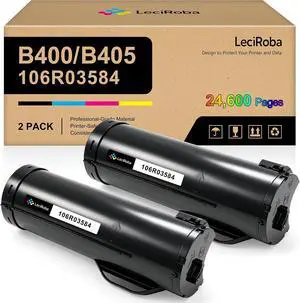 LeciRoba 106R03584 B400 B405 Black Toner Cartridge Replacement for Xerox 106R03584 Toner for Xerox VersaLink B400 B400N B400DN B405 B405DN Printer (2-Pack, Black) LeciRoba 106R03584 B400 B405 Black Toner Cartridge Replacement for Xerox 106R03584 Toner for Xerox VersaLink B400 B400N B400DN B405 B405DN Printer (2-Pack, Black)