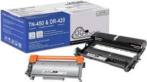 1 Pack TN450 TN-450 Toner Cartridge and 1 Pack DR420 DR-420 Drum Unit: Compatible TN450 DR420 Replacement for Brother TN450 7065DN IntelliFax-2840 2940 HL-2220 2230 2275DW MFC-7240 7360N Printer 1 Pack TN450 TN-450 Toner Cartridge and 1 Pack DR420 DR-420 Drum Unit: Compatible TN450 DR420 Replacement for Brother TN450 7065DN IntelliFax-2840 2940 HL-2220 2230 2275DW MFC-7240 7360N Printer