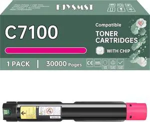 Compatible for Xerox C7100 Toner Cartridges for Xerox VersaLink C7100 C7120 C7125 C7130 - with Chip 40000 Pages @ 5% - Sharp Text & Clear Image for Home Office or Business (Magenta - 1 Pack) Compatible for Xerox C7100 Toner Cartridges for Xerox VersaLink C7100 C7120 C7125 C7130 - with Chip 40000 Pages @ 5% - Sharp Text & Clear Image for Home Office or Business (Magenta - 1 Pack)