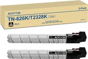 TN626K TN328K TN628K ACV1130 High Yield Toner Cartridge Replacement for Konica Minolta TN626 TN328 TN628 Black Toner Cartridge for Bizhub C450i C550i C650i C300i C250i Printer (ACV1130, 2-Pack) TN626K TN328K TN628K ACV1130 High Yield Toner Cartridge Replacement for Konica Minolta TN626 TN328 TN628 Black Toner Cartridge for Bizhub C450i C550i C650i C300i C250i Printer (ACV1130, 2-Pack)