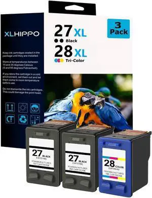 Remanufactured HP 27 and HP 28 Ink Cartridges Replacement for HP 27 & 28 Ink Cartridges for HP Deskjet 3845 3650 PSC 1310 1315 2200 2171 OfficeJet 5610 5608 Remanufactured HP 27 and HP 28 Ink Cartridges Replacement for HP 27 & 28 Ink Cartridges for HP Deskjet 3845 3650 PSC 1310 1315 2200 2171 OfficeJet 5610 5608